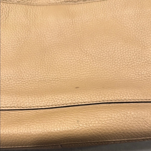 Michael Kors Beige Leather Shoulder Bag Braided Handle - Picture 8 of 12